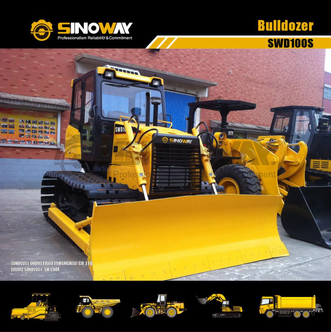 10 Ton Landfill Bulldozer 100HP Swamp Track Type Tractor