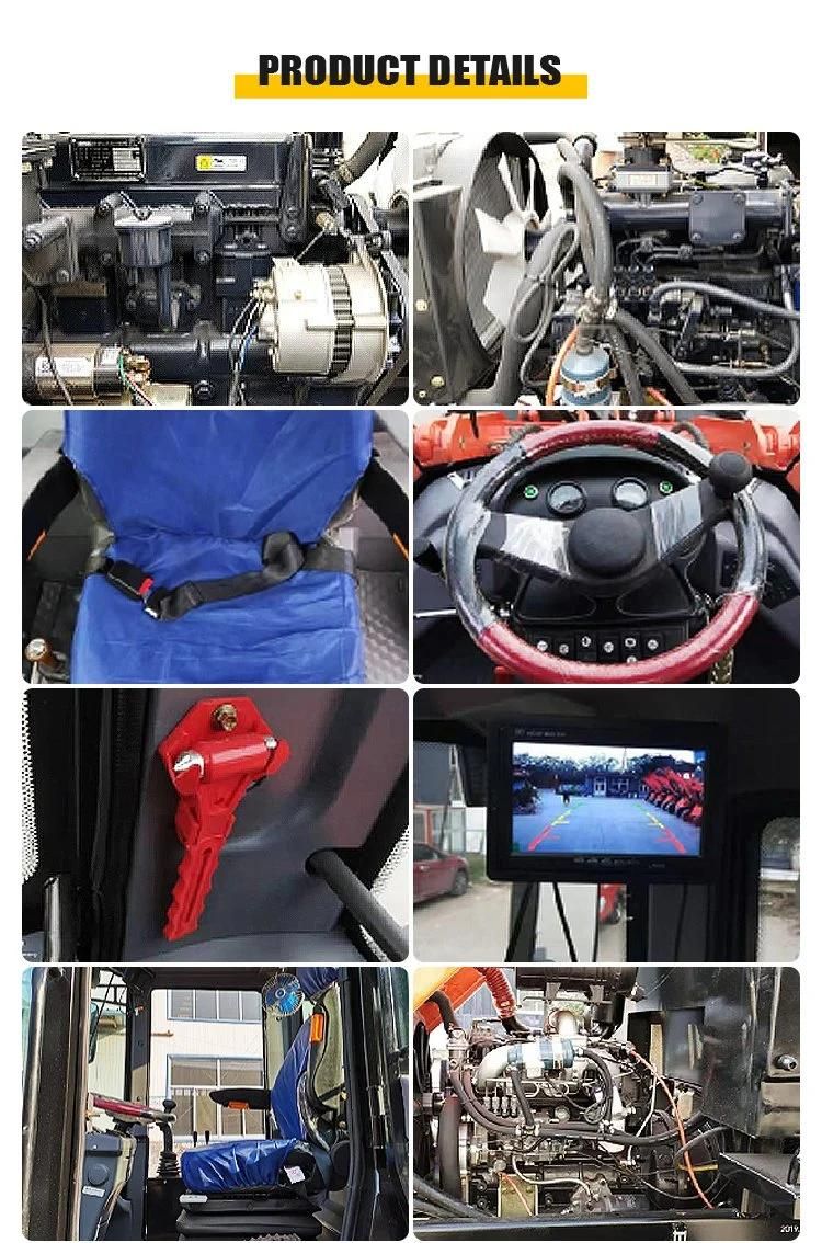 Custom CE Certification Mini Wheel Hydraulic 1.5 Ton with Claws Loader