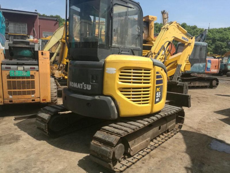 Japan Origin Used Mini Excavator Digger Komatsu PC55mr PC50mr 5t Excavator