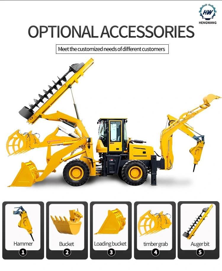 Earth Moving Machinery Loader Backhoe for Southeast Market