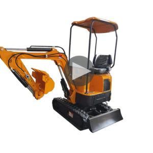 Hot Sale Rhinoceros Xn12 Tri-Cylinder Diesel Oil Engine 1.5km/H Construction Machinery Mini Crawler Excavators