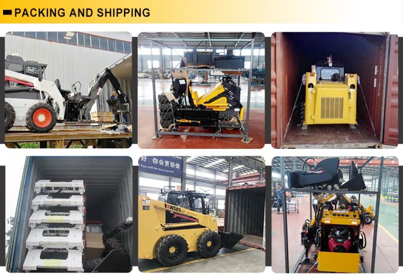 High Benefit Mini Skid Steer Loader 400kg with Attachment Price