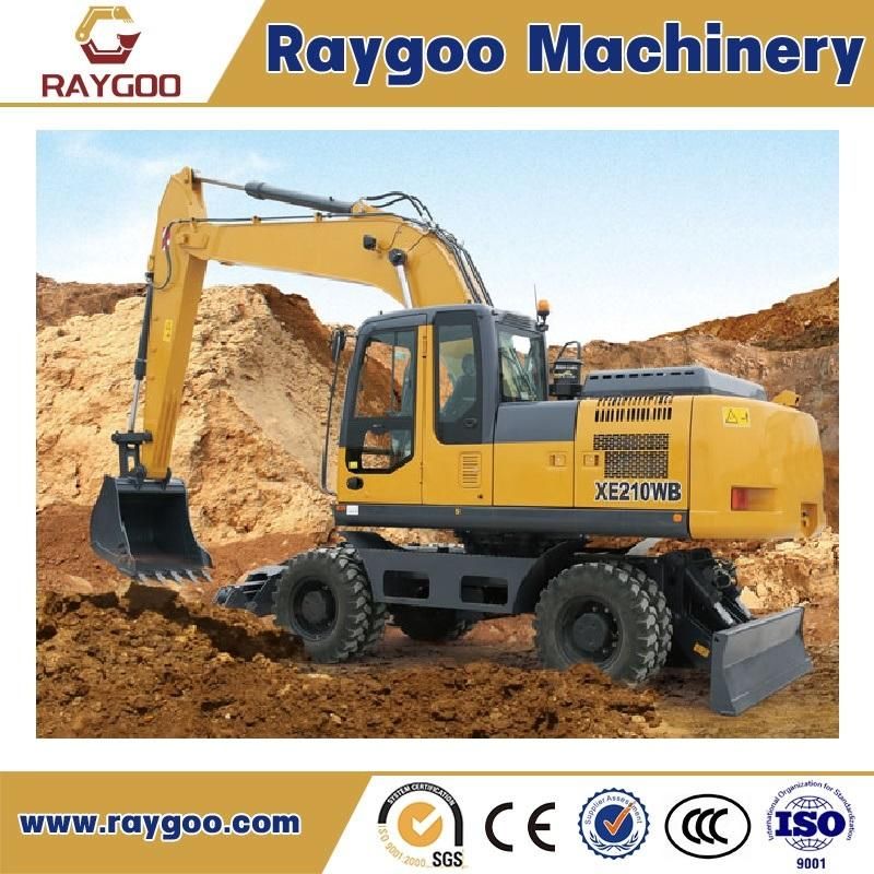 Chinese Manufactory Top Brand High Quality Cheap Price 21 Ton Wheel Excavator Xe210W with CE