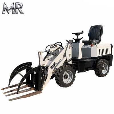 Zero Emission Battery Electric Front End Mini Loader with Fork