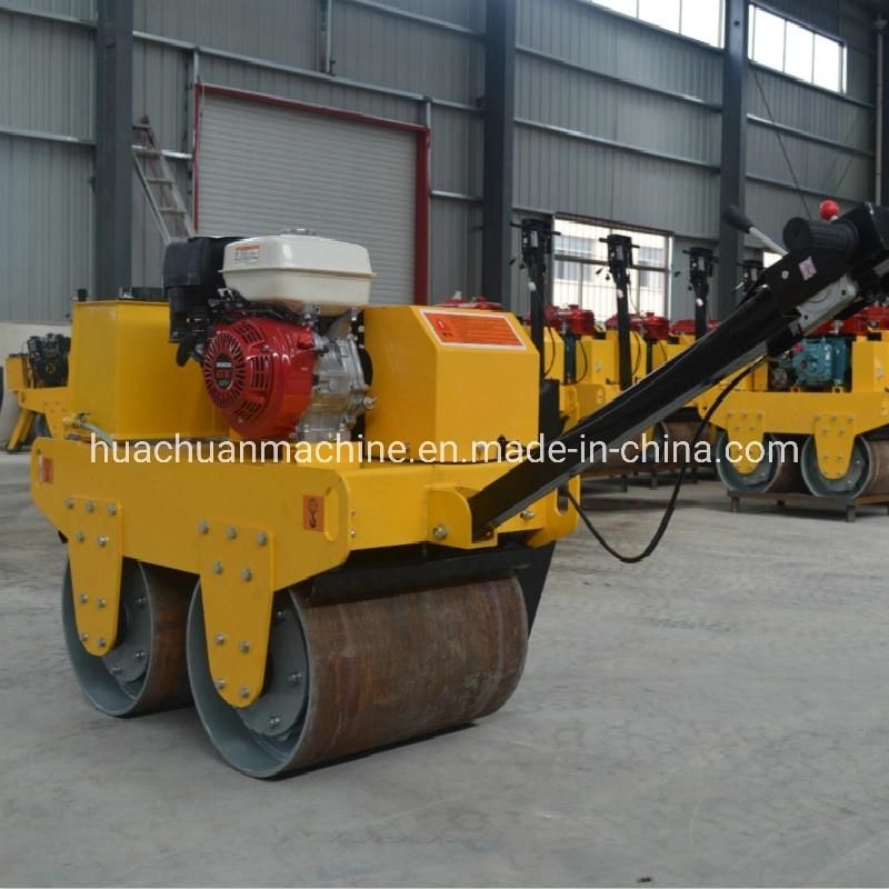 Hand Walking Type Petrol Double Wheel Road Roller
