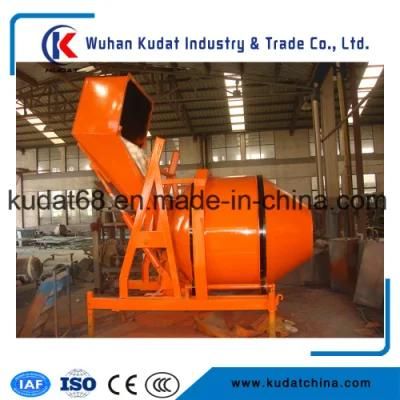 350L Electric Concrete Mixer with Hydraulic Tipping Hopper