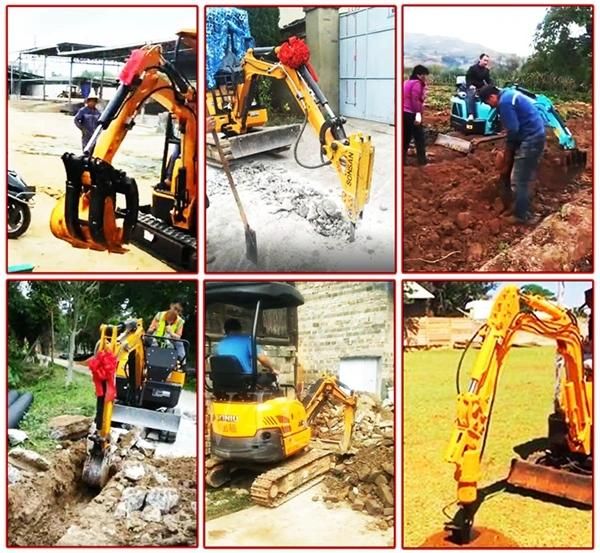 Low price high quality hydraulic crawler multi-functional mini excavator