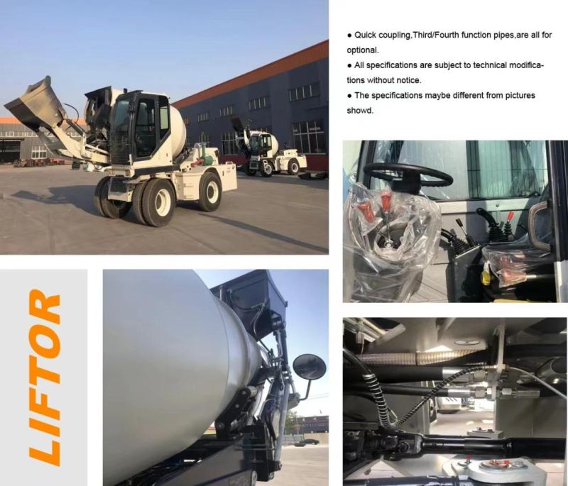 Profefessional Self Loading Portable Concrete and Mixer Self Load Cement Mixer Mini Truck Automatic Cement Mixer