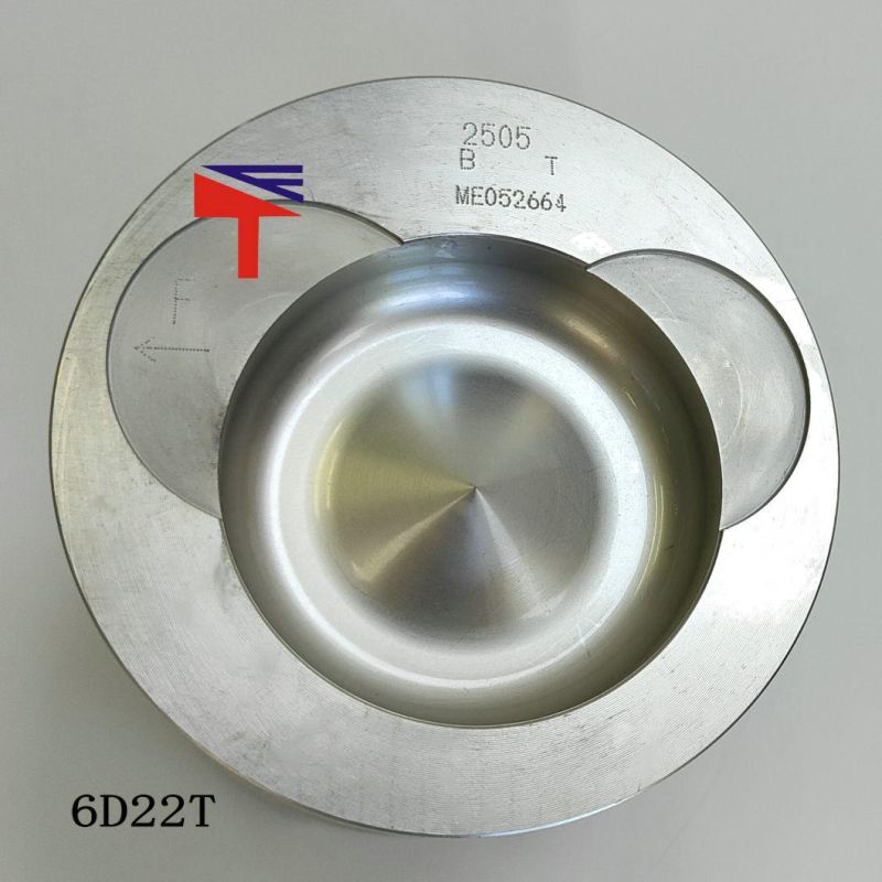 High-Performance Diesel Engine Engineering Machinery Parts Piston Me052664 for Engine Parts 6D22t HD1430-3 Sh300A1 Generator Set Diameter 130mm