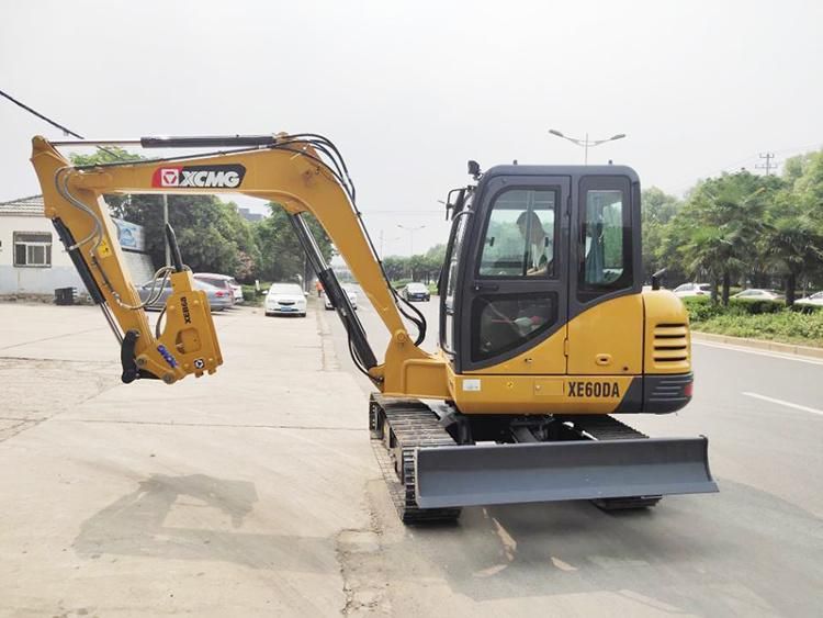 XCMG Official Xe60da Chinese New 6ton Tractor Mini Excavator for Sale