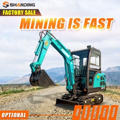 Crawler Excavator Mini 1tons Chassis Mini Digger for Sale