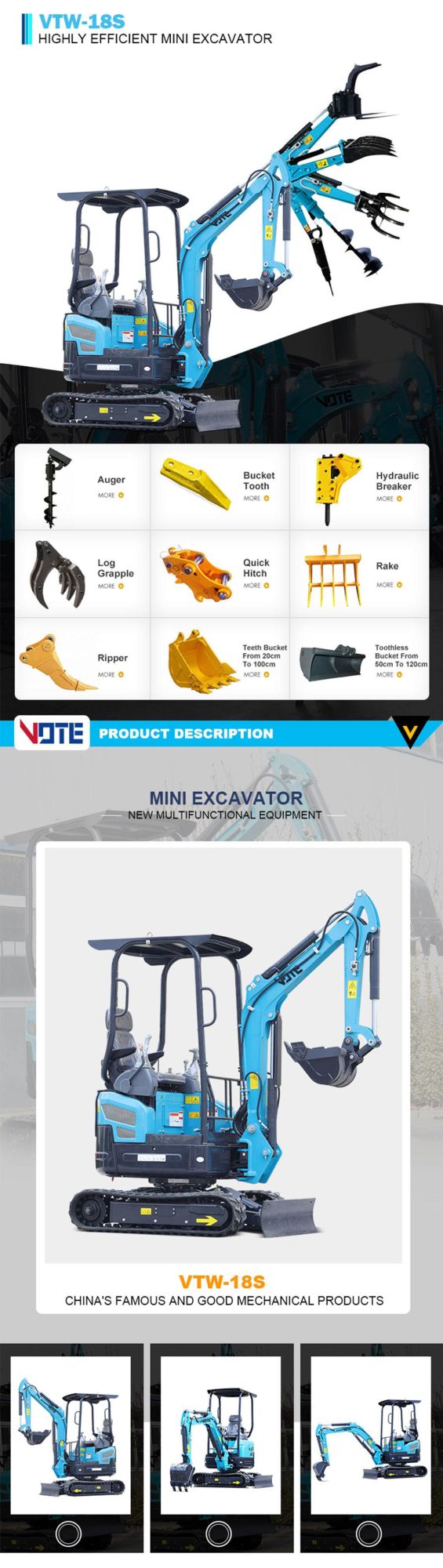 China Popular Cheap 1.8 Tons 2 Ton Digging Machine Cheap Mini Excavator Prices