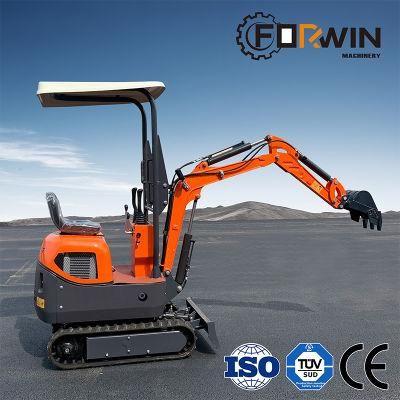 Big Promotion 1 Ton Small Excavator Digging Fw10b Mini Earth Digger Machine with CE