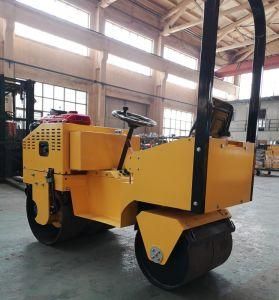 Small Road Roller Vibrator Compactor / Hand Asphalt Roller Mini Asphalt Paving Vibratory Roller Tandem Drum Road Roller