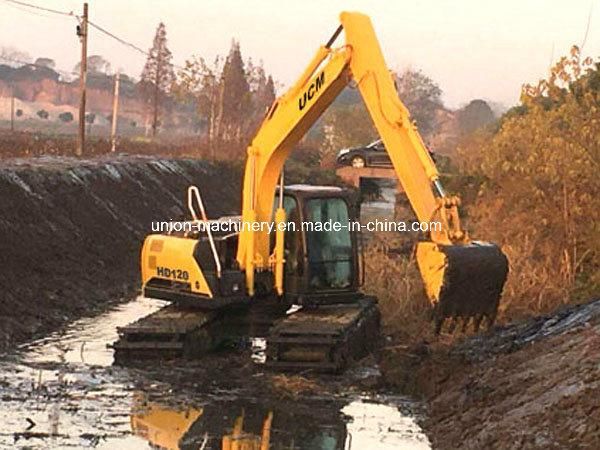 China Famous Ucm 12ton with Pontoon Amphibious Excavator