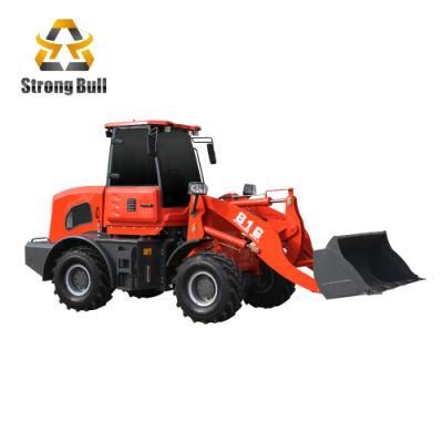 Zl16 Euro 3/EPA 1.5ton 1.6ton Wheel Loader with High Quality and Cheap Factory Price