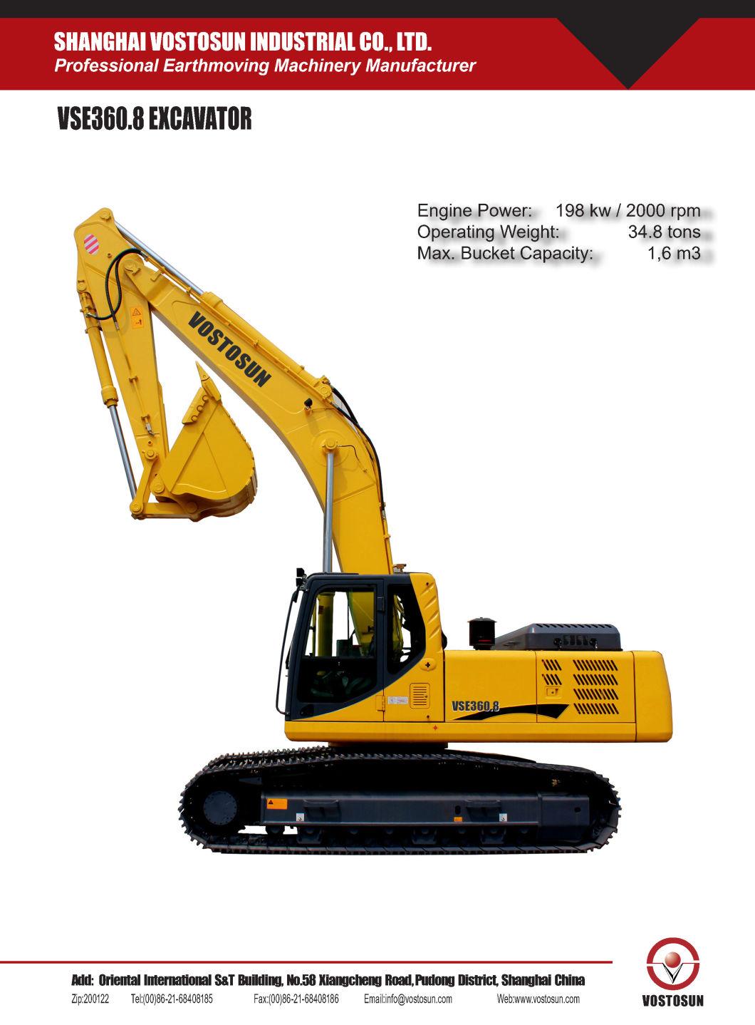 Vse360.8 Chinese Cheep Price 35ton Crawler Excavator with High Quality