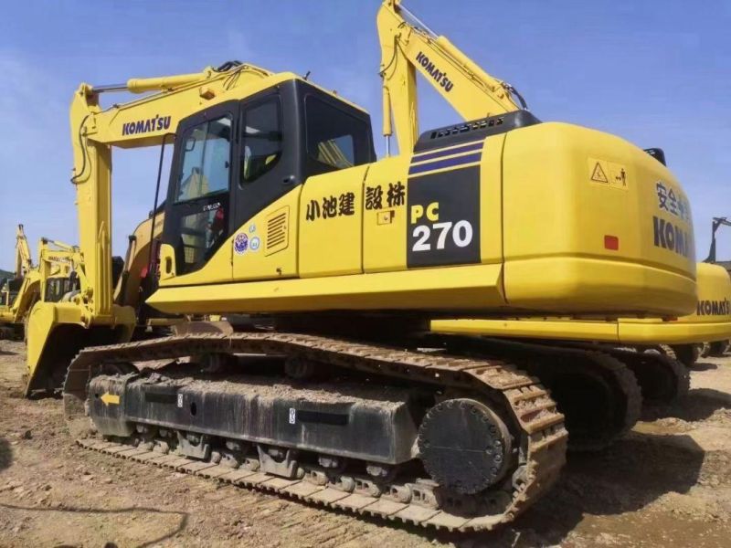 Second Hand Crawler Earth Moving Digger Caterpillar Hitachi Kobelco 27 Ton Used Mini Excavator Excavators Komatsu PC270 Excavadora Usada Excavatrice for Sale