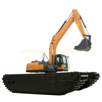 Amphibious Excavator Dredger 0.93m3 Bucket Xe215s with Pontoon