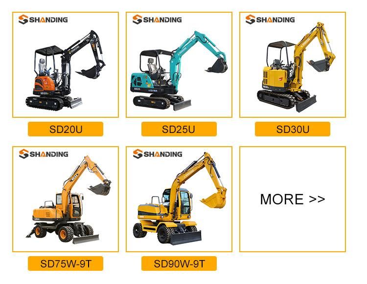 Hot Sale in Europe 1 Ton 1.8ton 2ton 2.5ton 3ton Mini Tailless Excavator