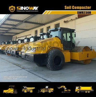30ton Double Drive Smooth Drum Vibratory Roller with Hydrostatic Transmisision