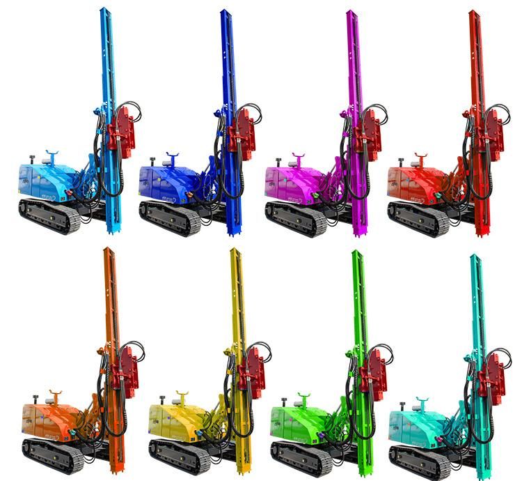 Hydraulic Screw Solar PV Vibratory 6m Rotation Angle 360 Pile Driving Machine for Solar Pile Project