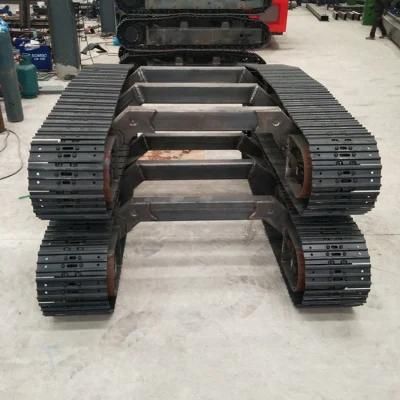 Well Sell Mini Crawler Excavator Parts Steel Track Undercarriage Chassis