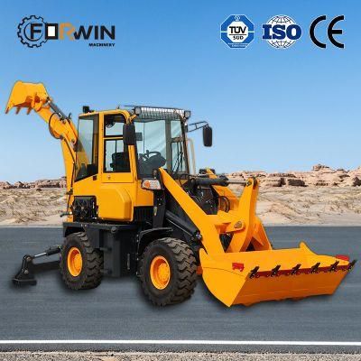 Buy 1.8ton China New Brand Fw150 1500kg Mini Small Compact Cheap Articulated Front Wheel Backhoe Loader Machine with Attachment CE
