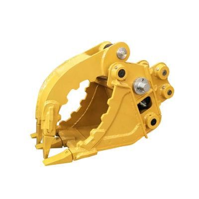 Excavator Bucket Work with Mechanical Thumb