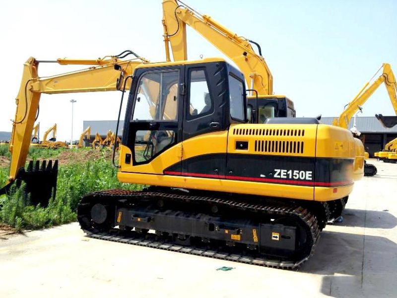 China Cheap Excavator 15ton Crawler Excavator with Tree Cutter