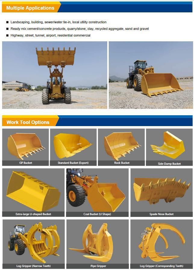 Rated Load 6000kg Payloader Sem Brand Loader for Sale