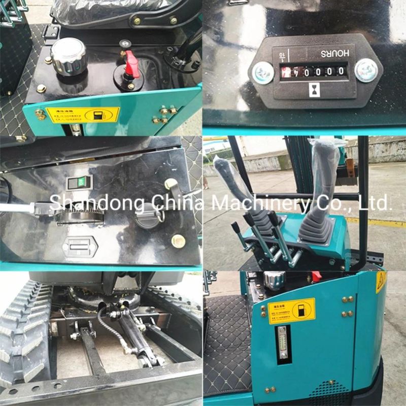 Mini Excavator 1 Ton Small Digger/Micro Digger/Hydraulic Excavator Machine with 0.025 Cbm Bucket