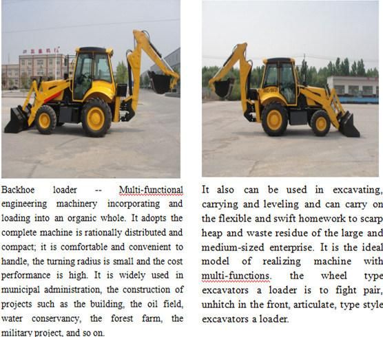 Ztw30-25 Front Loader Rear Backhoe Loader with Cheap Price