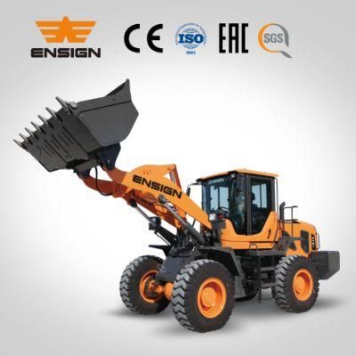 Hot Sale Ensign High End Construction Machinery 3 Ton Wheel Loader with Electro-Hydraulic Transmission