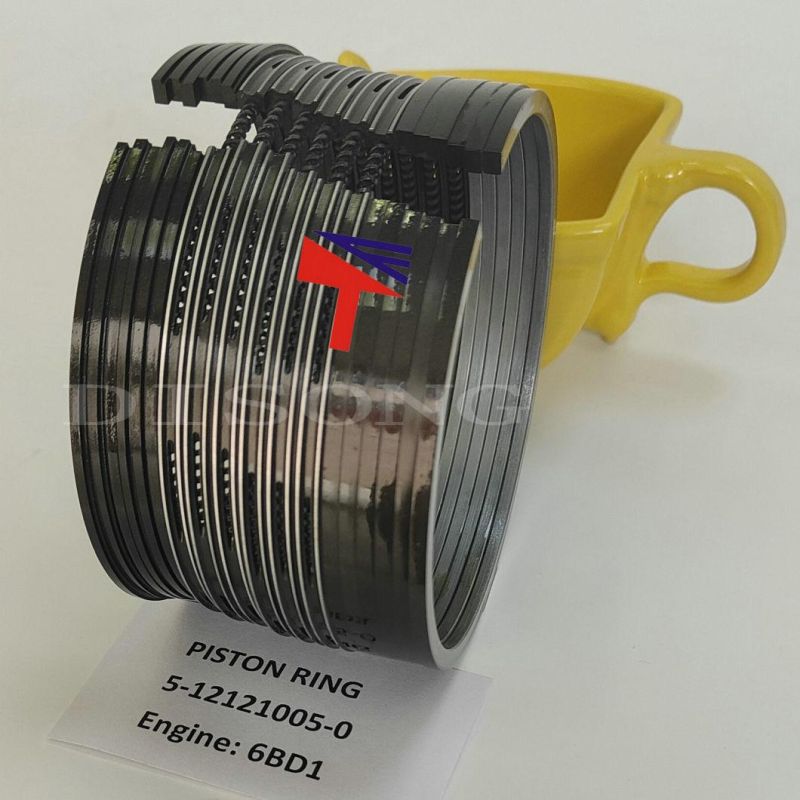 High Quality Diesel Engine Mechanical Parts Piston Ring 5-12121005-0 for Engine Parst 6bd1 Generator Set