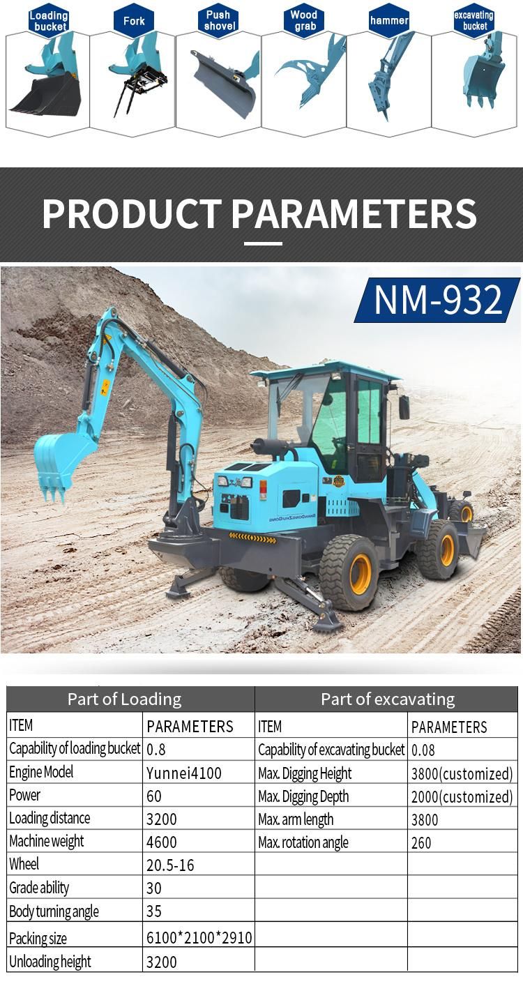 Used New Secondhand Hot Sale Mini Small Tractor Good Condition Earth Moving Machine Front End Loader Backhoe Cat 416 420 430 Retroexcabadora Jcb3cx Jcb4 Cx