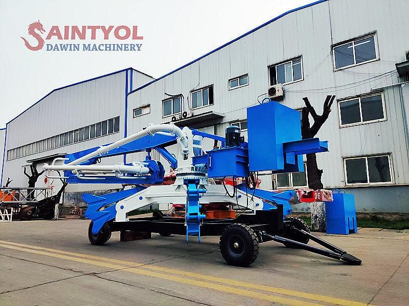 Safework 13m 15m 17m Mobile Spider Hydraulic Concrete Placing Boom Concrete Placer