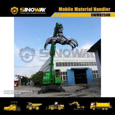 Heavy Duty 25ton Wheeled Material Handlers Tyre Material Handler