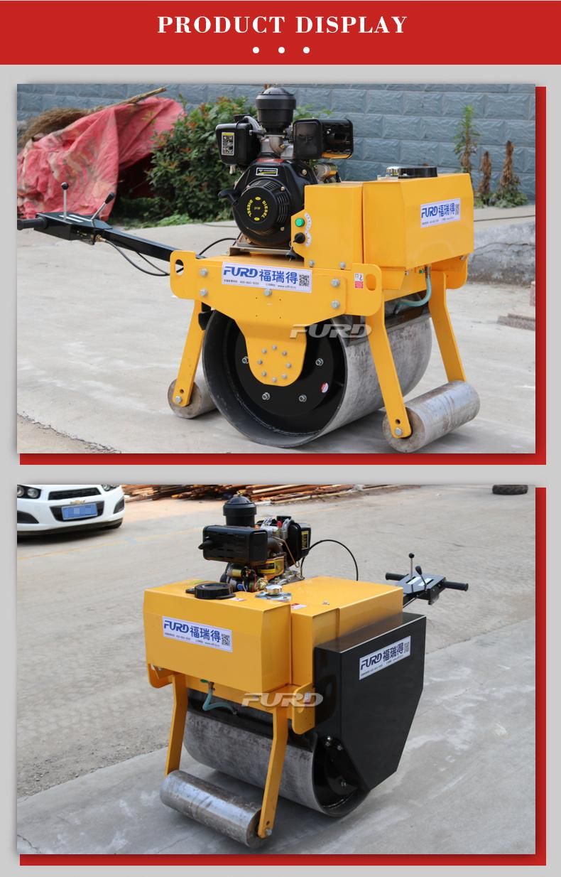 Manual Vibrating Road Roller Soil Compactor Mini Asphalt Roller for Sale UAE