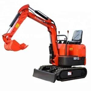 Mini Garden and Farm Usage Crawler Excavator Mini Excavator 1-2 Ton