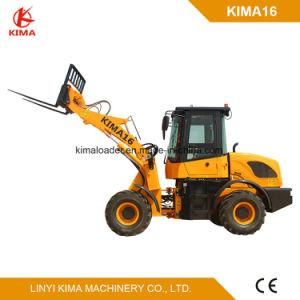Kima16 Wheel Loader 1.6 Ton Farm Machinery Ce Approved Rops/Fops Cabin