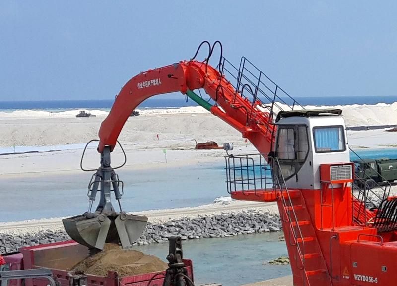 China Bonny Wzys48-8c 48 Ton Dual Power Hydraulic Material Handler for Bulk Material