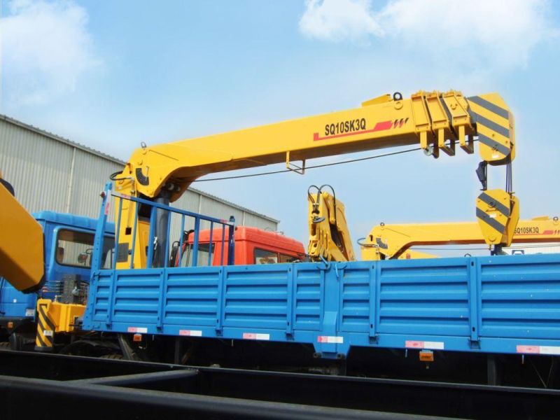 Factory Selling Price Truck Mounted Crane Hy1025 10 Ton Crane with Folding Boom