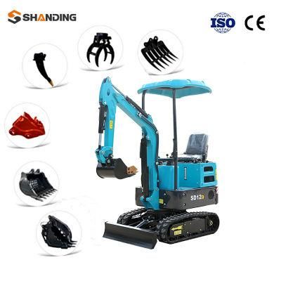 for Sale Cheap Price Small 1000kg1200kg1700kg Hydraulic Crawler Mini Excavator