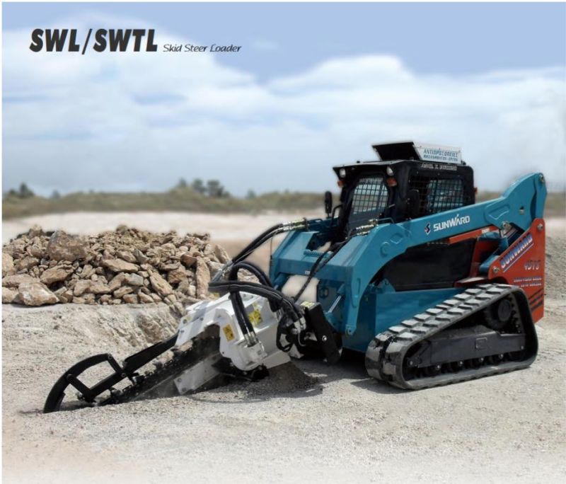Sunward Swtl4518 Wheeled Skid Steer Loader 4tons in Cheap Price