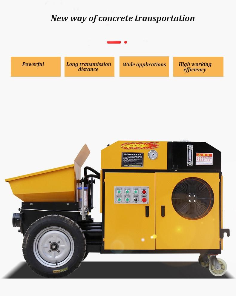 Mini Hydraulic Type Concrete Pump Cement Mortar Conveying Pump for Pouring Use