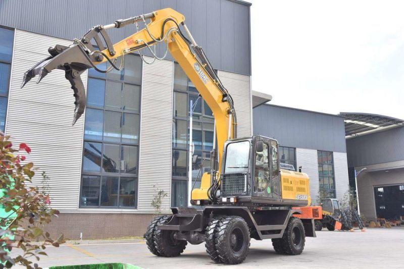 Jg150s 13.5 Ton Rock Excavator with Rock Grapple for Rock Loading