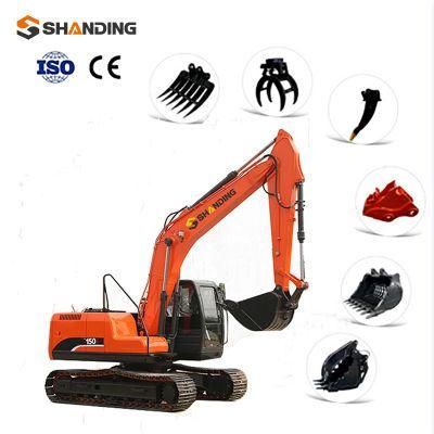 15 Ton Crawler Excavator for Salechina Factory Sale 15 Ton Mini Digger Mini Excavator