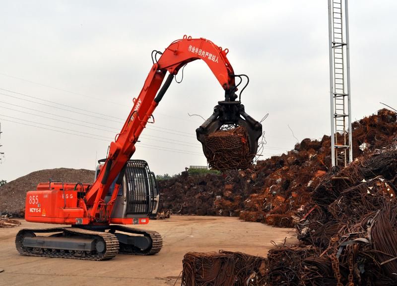 China Bonny Wzy18-8c 18 Ton Hydraulic Material Handler with Orange-Peel Grab