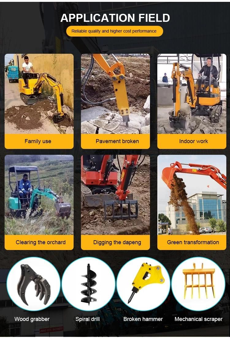China Mini Excavator Hydraulic Crawler Excavator Hydraulic Quick Coupling 2.0ton